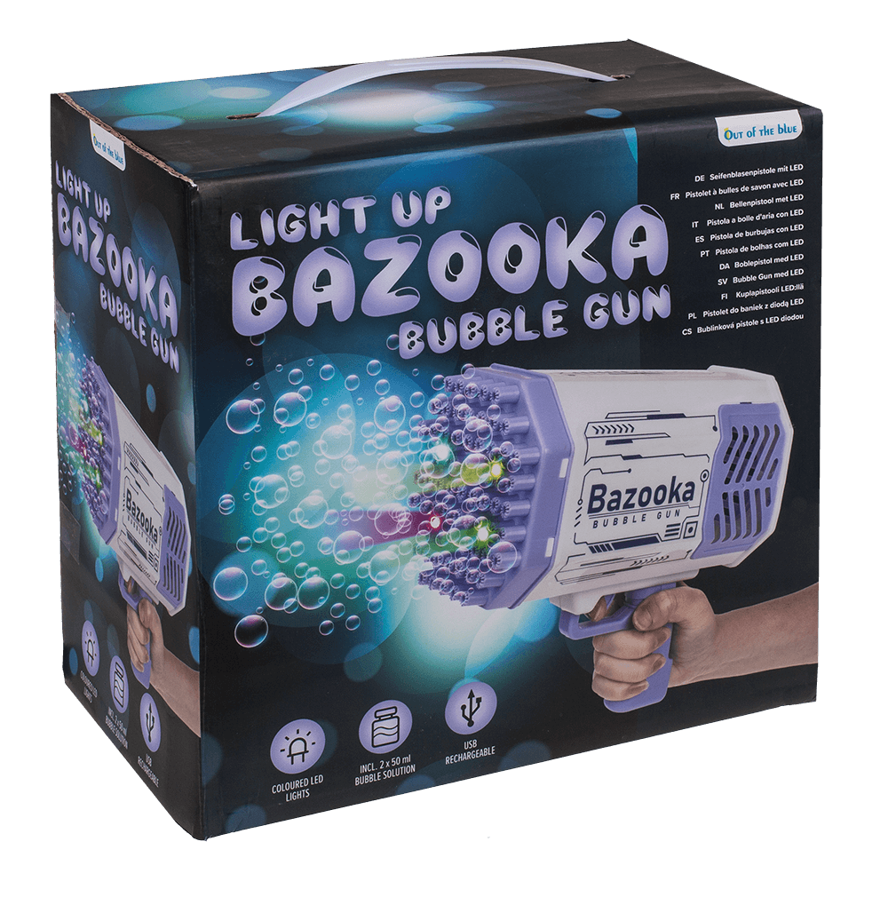 Bubble Gun with LED, Bazooka,