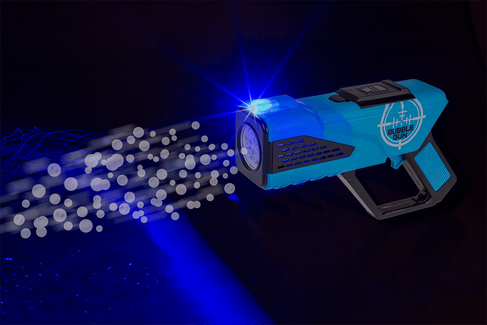 Bubble Gun with LED, 25 cm,