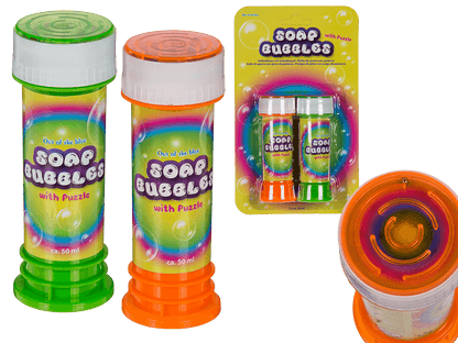 Soap bubbles with puzzle,