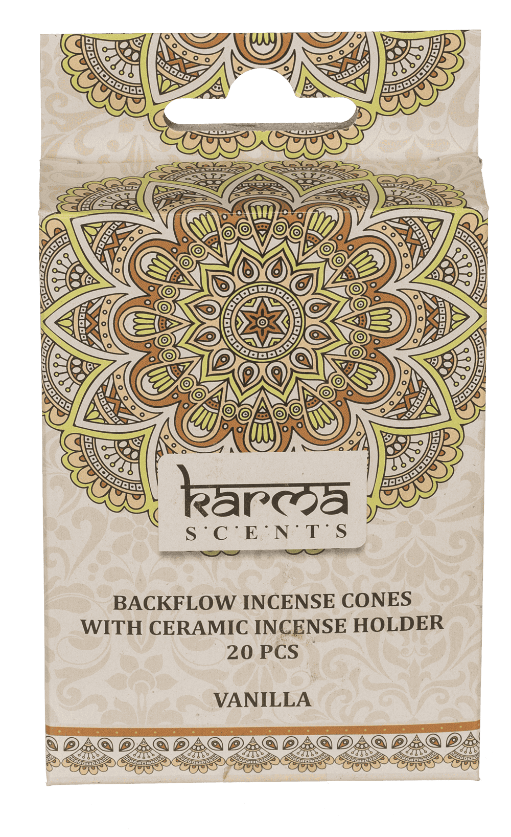 Backflow insence cone, Karma, 6 assorted,