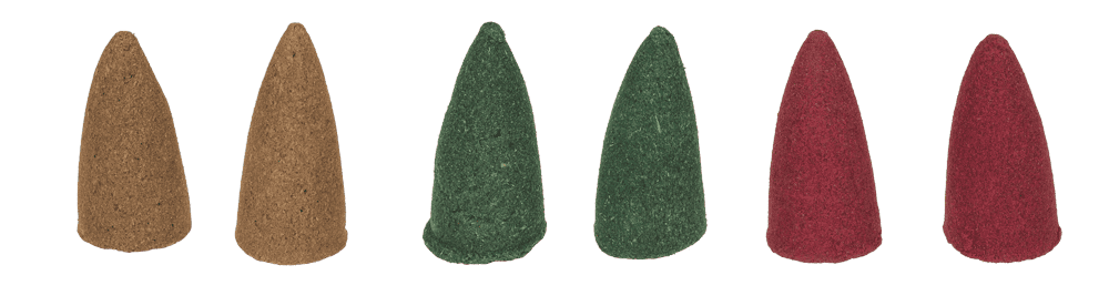 Backflow insence cone, Karma, 6 assorted,