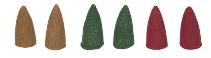 Backflow insence cone, Karma, 6 assorted,