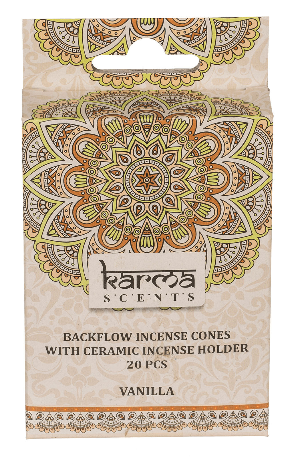 Backflow insence cone, Karma, 6 assorted,