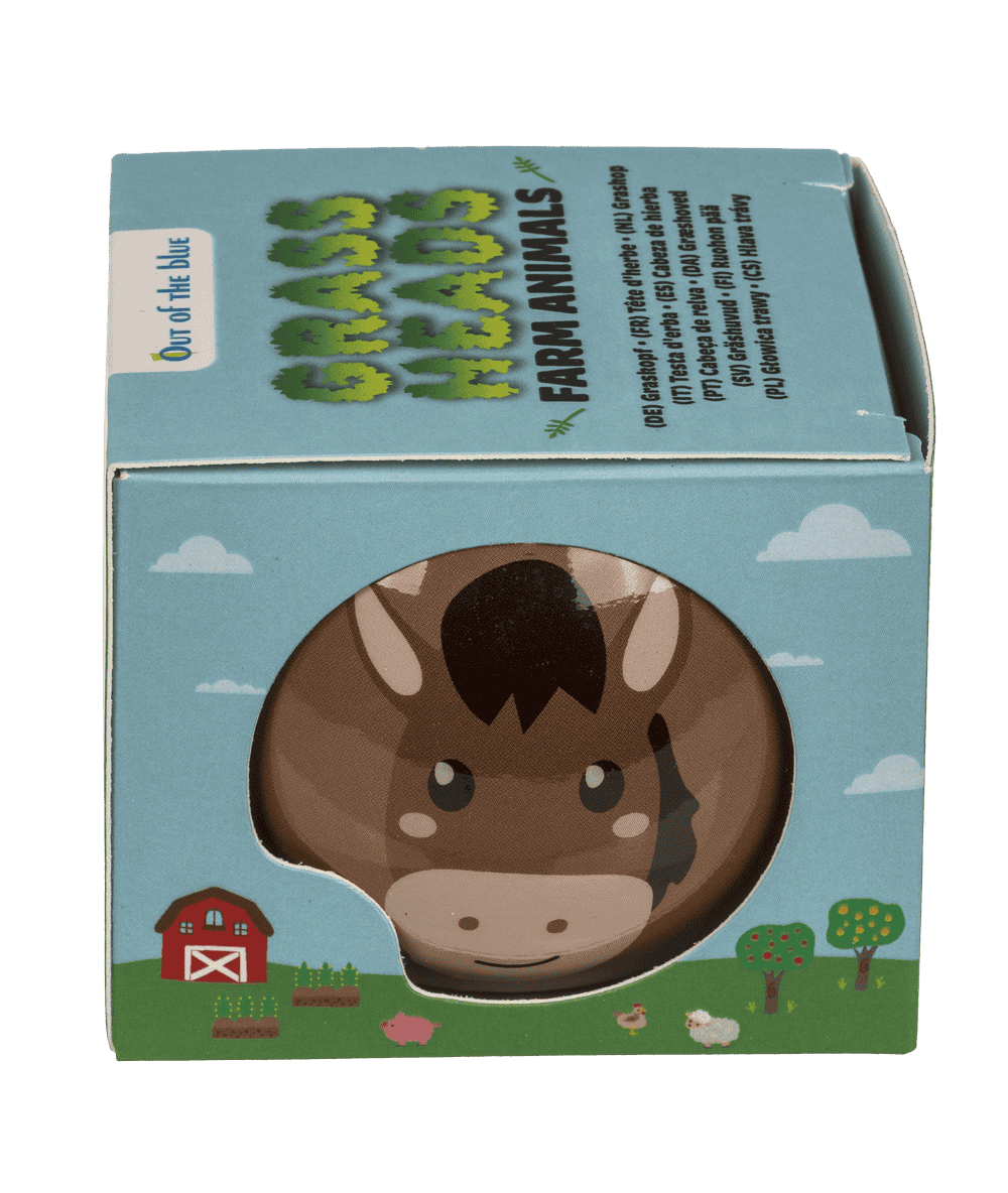 Grass head, farm animals, 6,5 cm,
