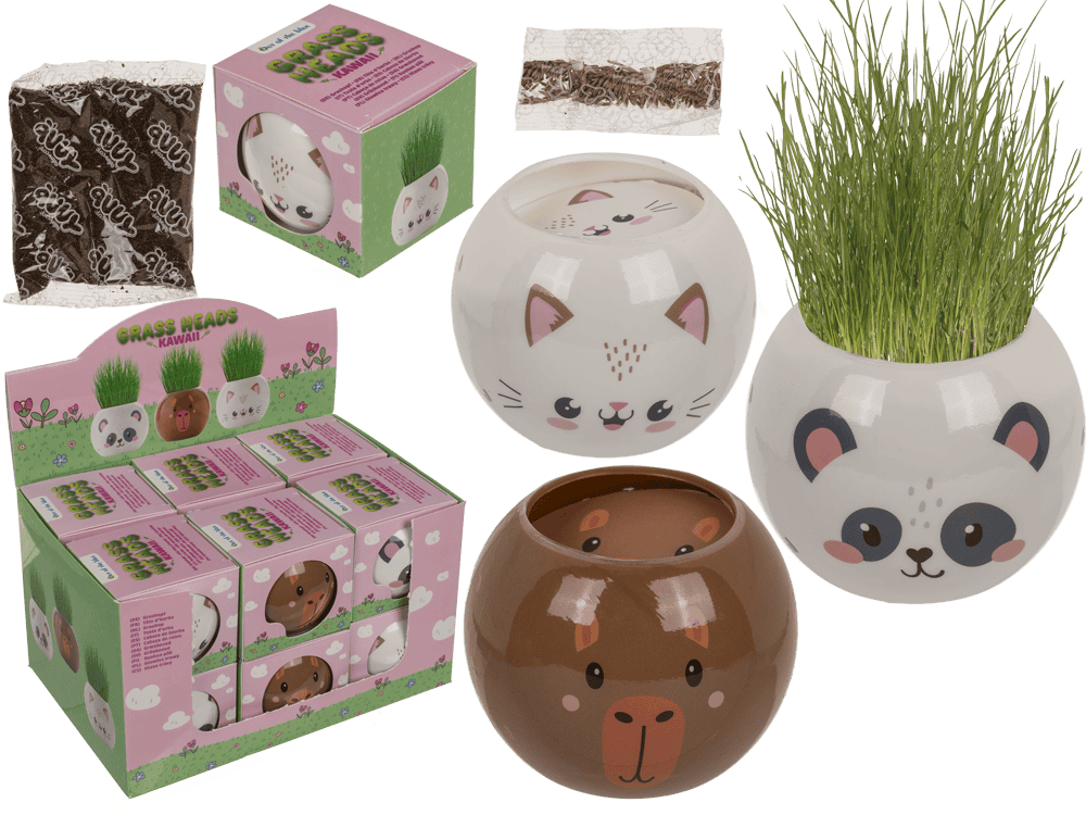 Grass head, Kawaii, 6,5 cm,