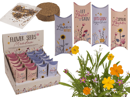 Flower seeds, Meadow, with soil pad,