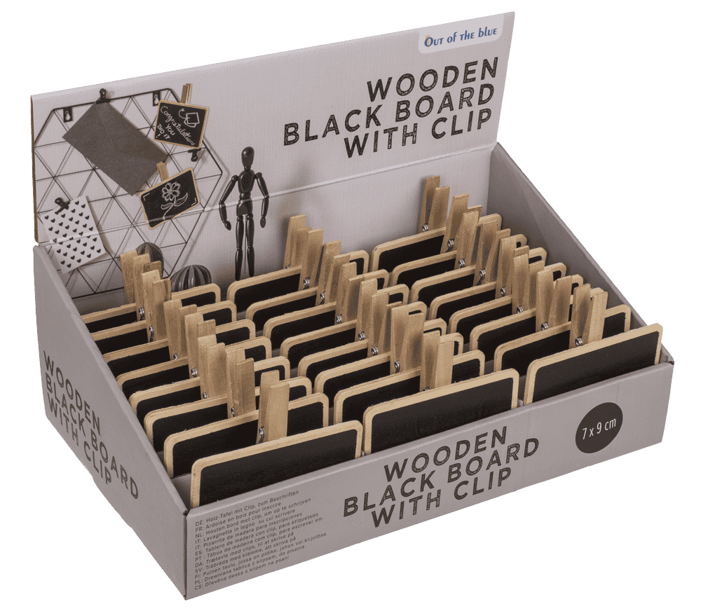 Large Wooden Blackboard with clip,
