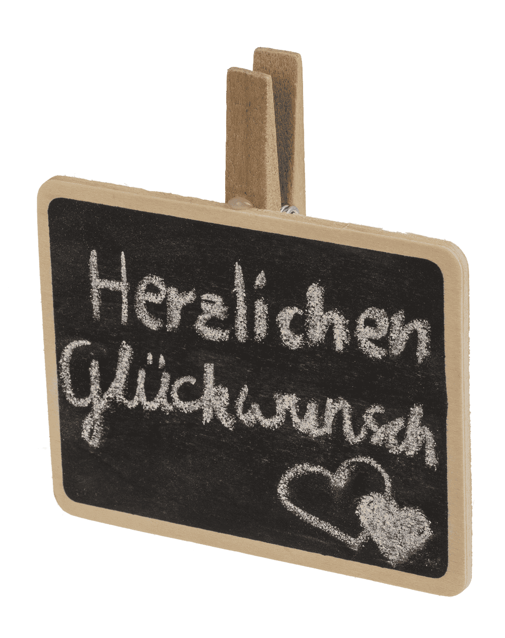 Large Wooden Blackboard with clip,