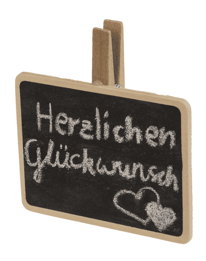 Large Wooden Blackboard with clip,