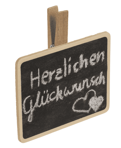 Large Wooden Blackboard with clip,