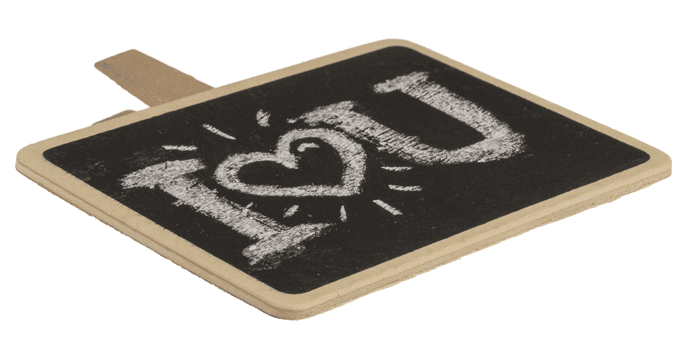 Large Wooden Blackboard with clip,