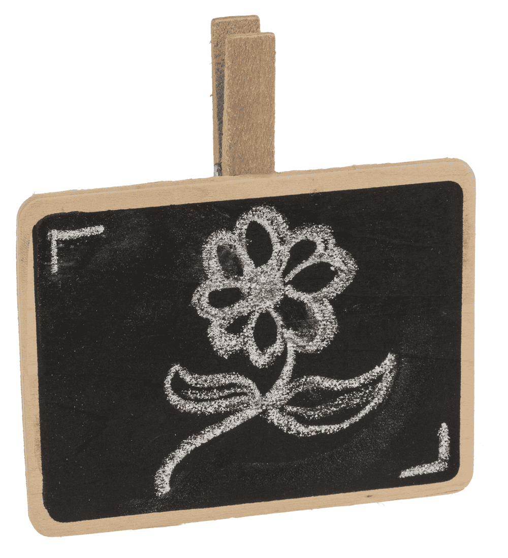 Large Wooden Blackboard with clip,