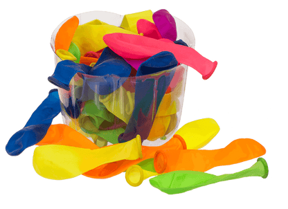 Water balloon throwing game with timer,