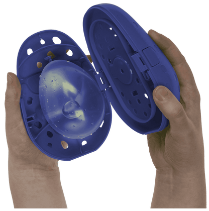 Water balloon throwing game with timer,