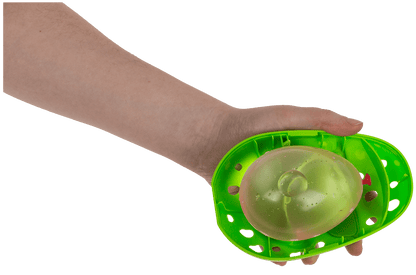 Water balloon throwing game with timer,