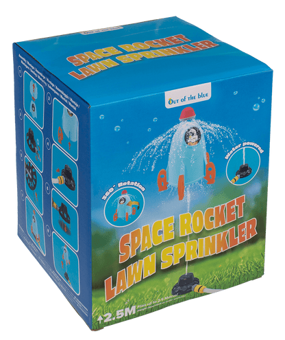 Flying Space Rocket Lawn Sprinkler, 33 cm.