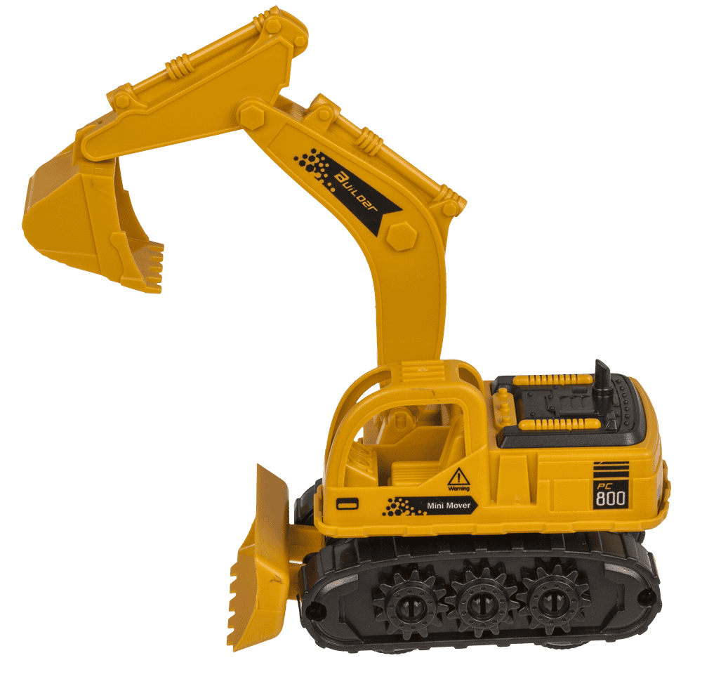 Digger with friction & moveable arm,
