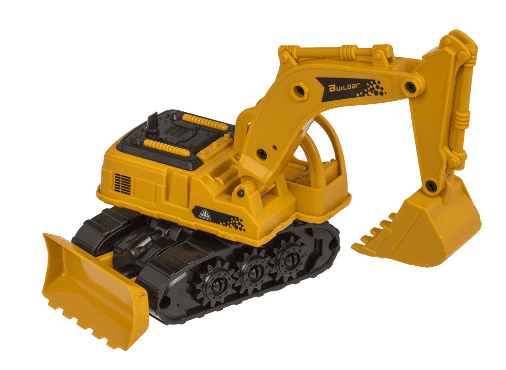 Digger with friction & moveable arm,