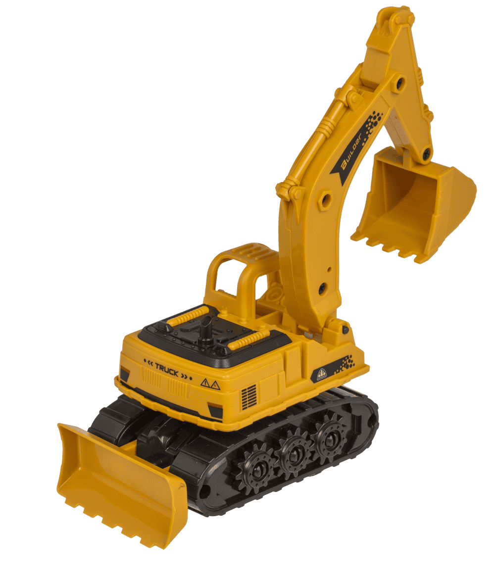 Digger with friction & moveable arm,