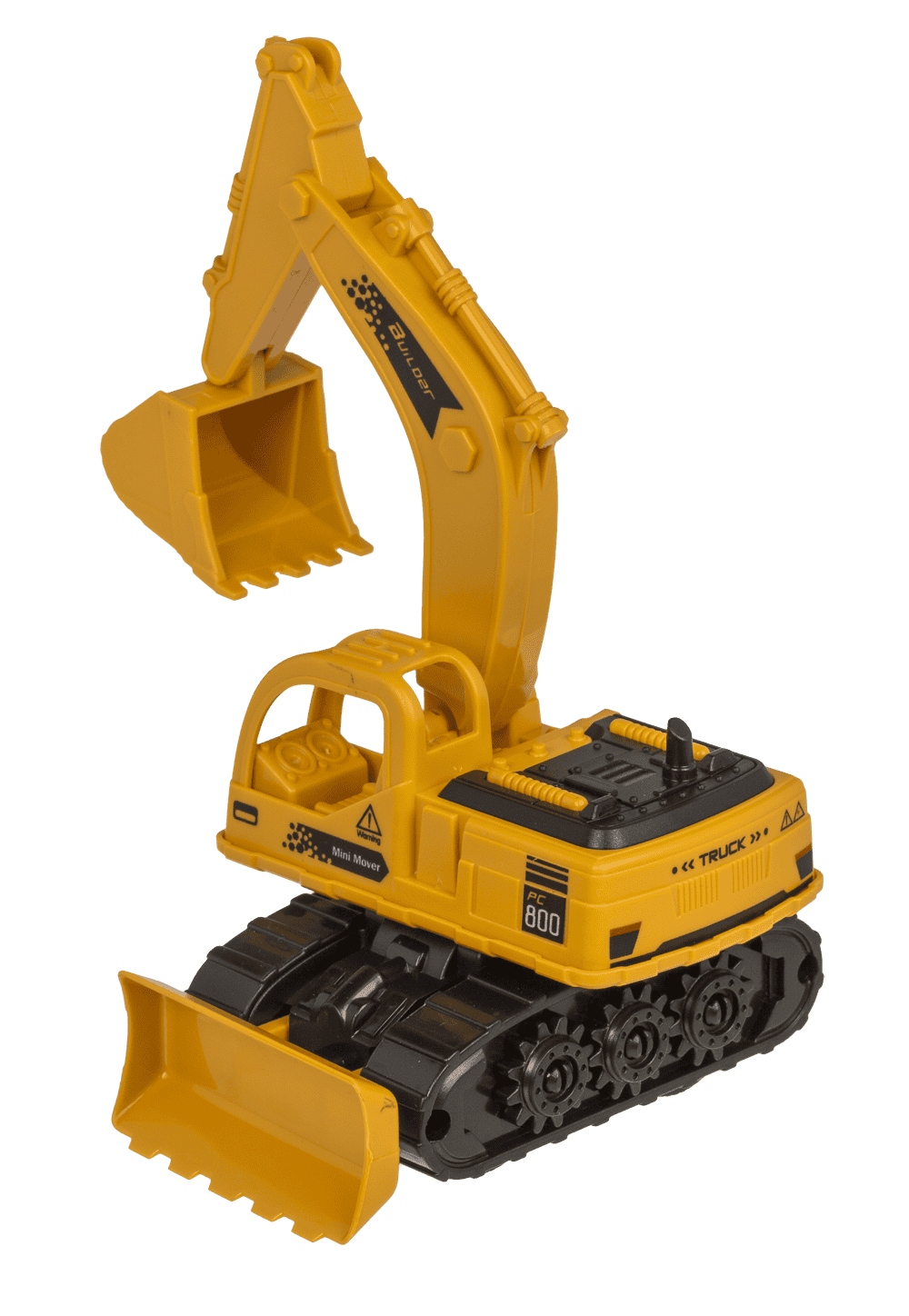 Digger with friction & moveable arm,