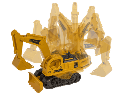 Digger with friction & moveable arm,