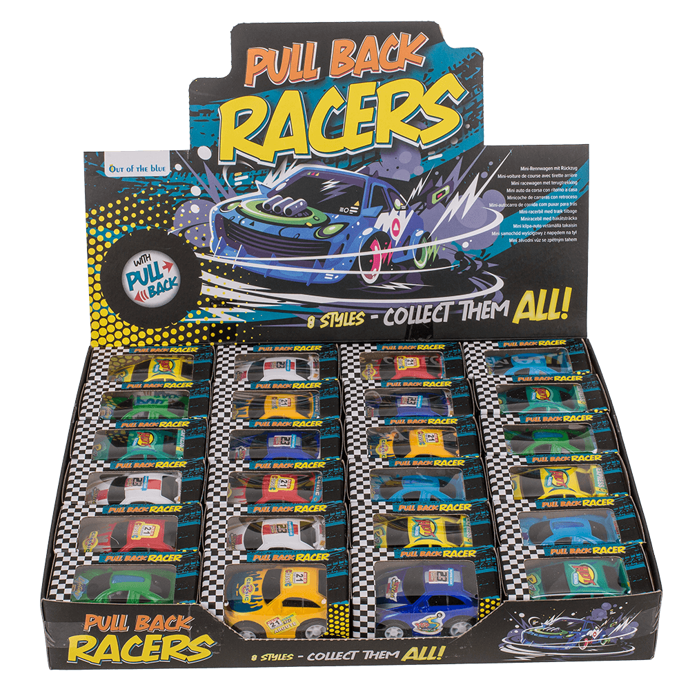Racing car with pull back, approx. 5,5 x 4 cm,