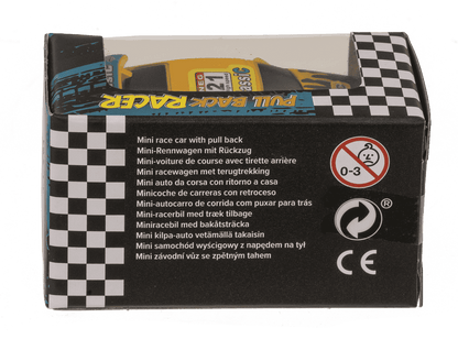 Racing car with pull back, approx. 5,5 x 4 cm,