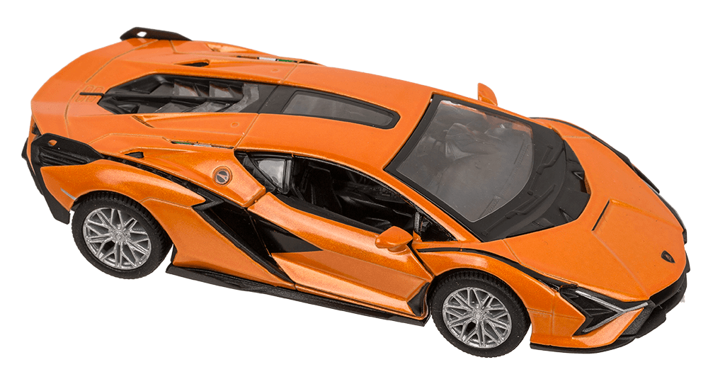 Metal model car with pull back, Lamborghini,