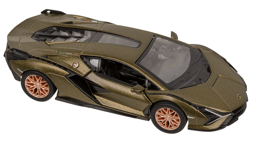 Metal model car with pull back, Lamborghini,
