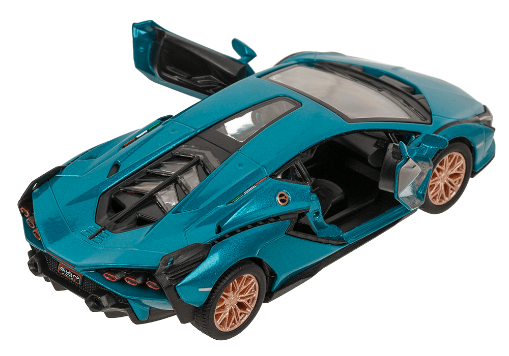 Metal model car with pull back, Lamborghini,