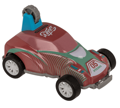 Mini stunt car with pull back, approx. 8 cm,