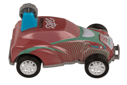Mini stunt car with pull back, approx. 8 cm,