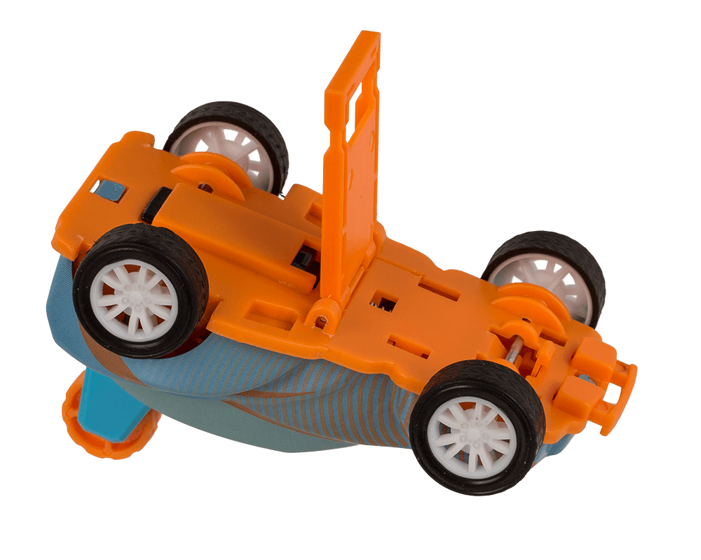 Mini stunt car with pull back, approx. 8 cm,
