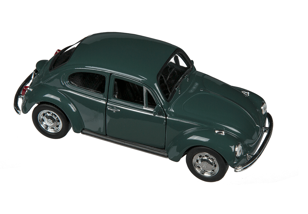 Model car with pull back, VW Beetle 1960,