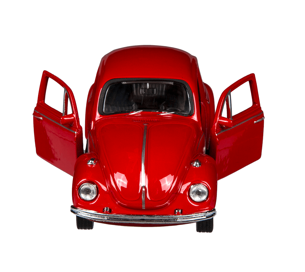 Model car with pull back, VW Beetle 1960,