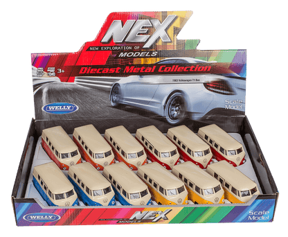 Model car with pull back, VW T1 Bus 1963,