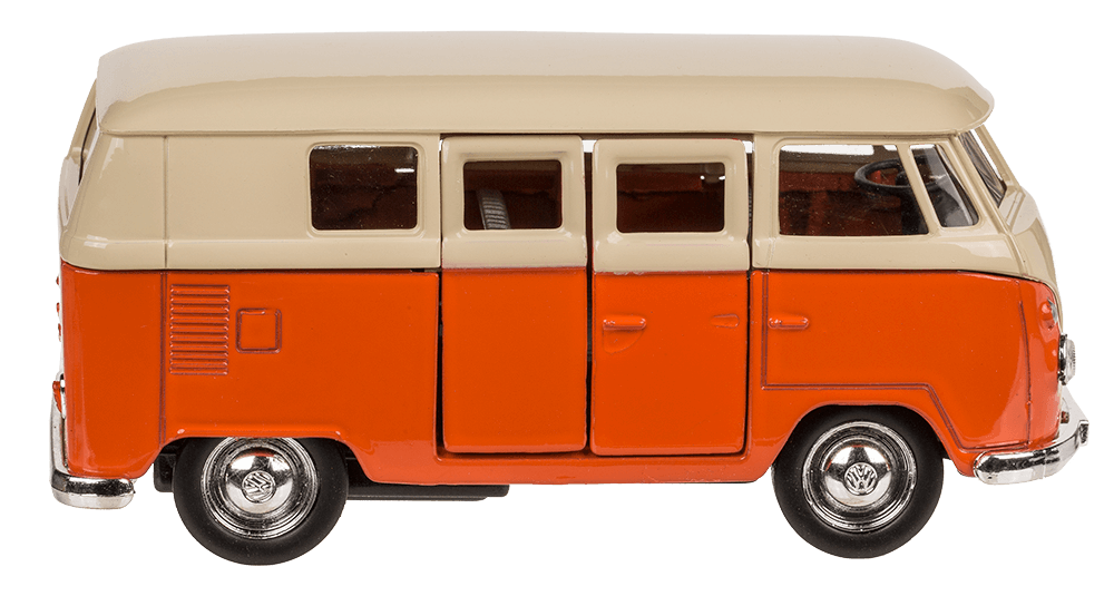 Model car with pull back, VW T1 Bus 1963,