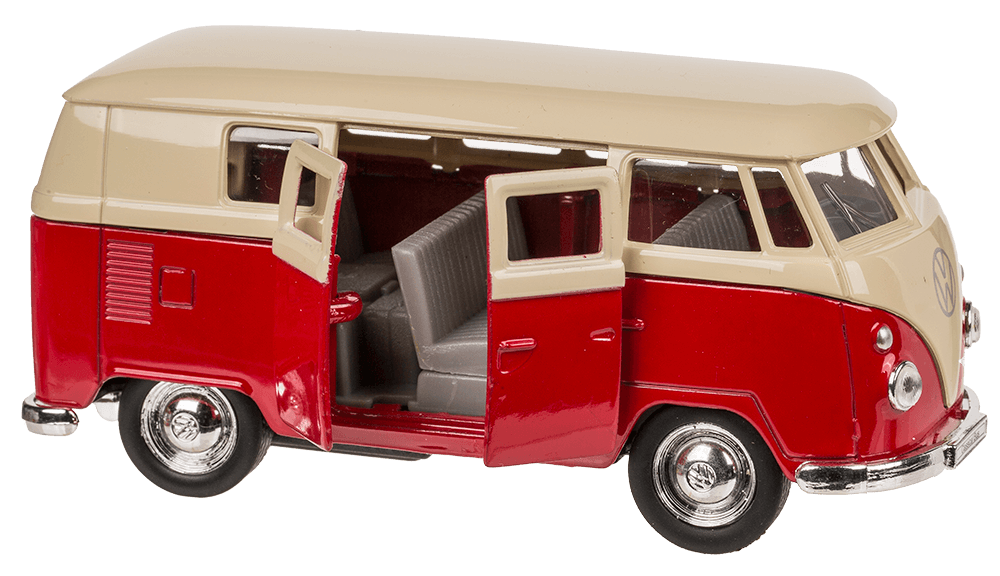 Model car with pull back, VW T1 Bus 1963,