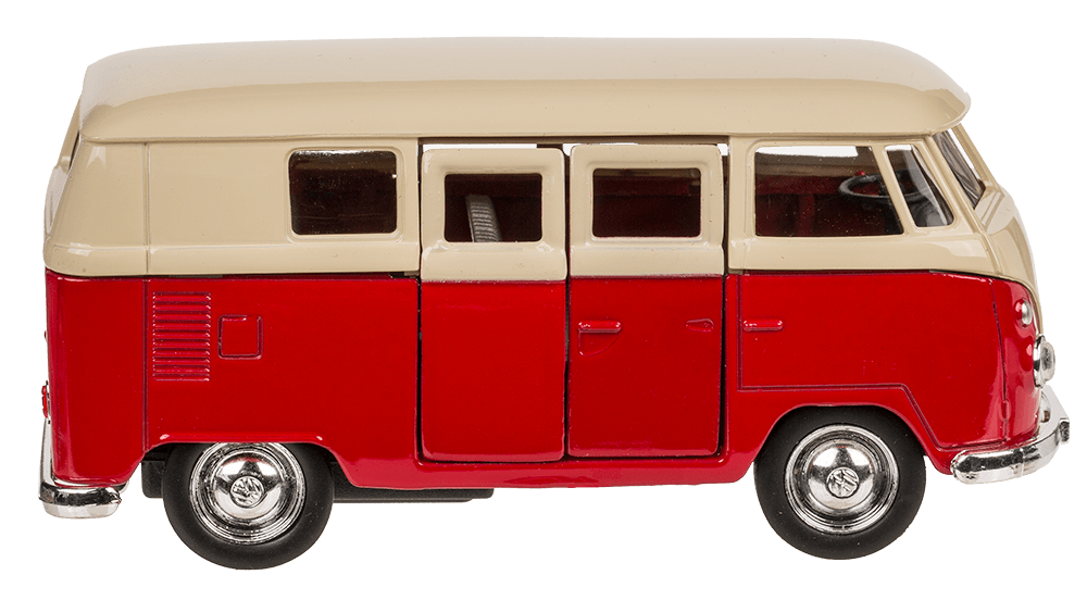 Model car with pull back, VW T1 Bus 1963,