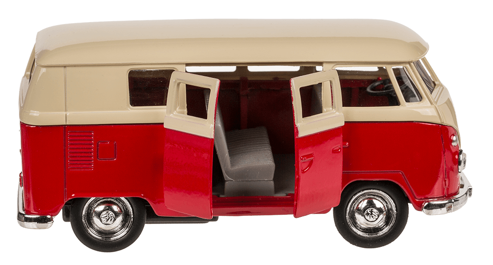 Model car with pull back, VW T1 Bus 1963,