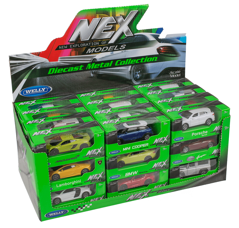 Metal model car, with plastic,