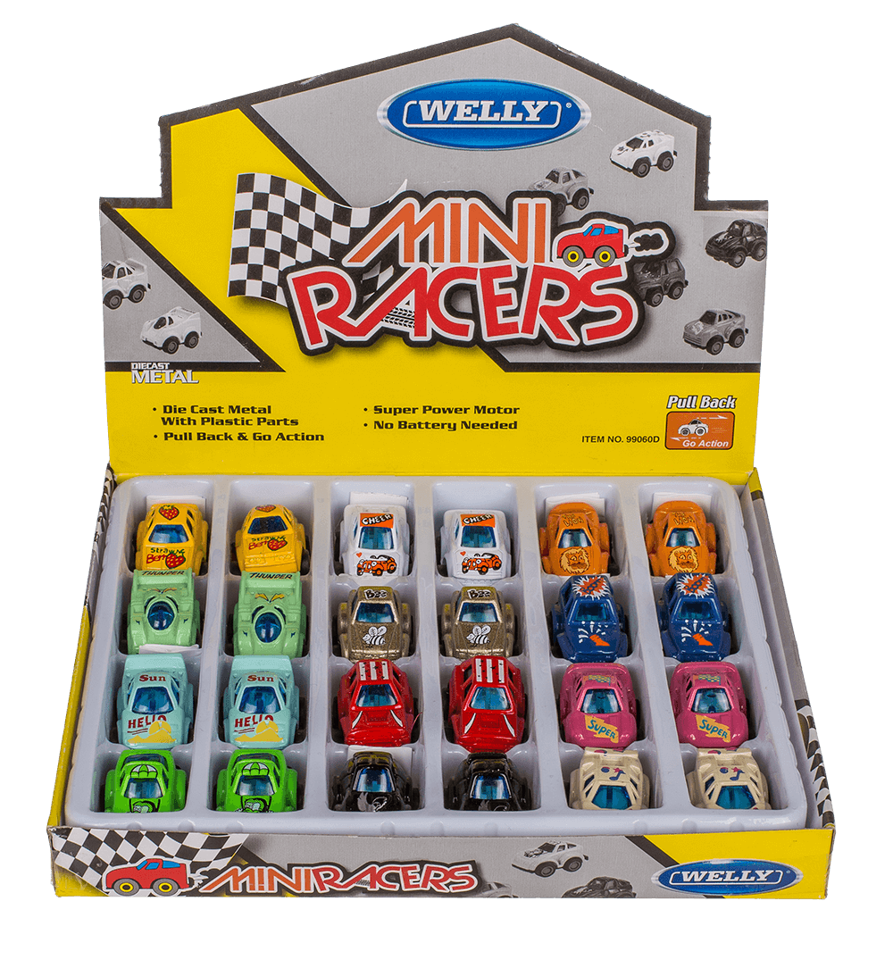 Mini metal model car with pull back, Racer,