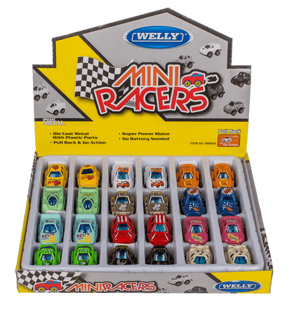 Mini metal model car with pull back, Racer,