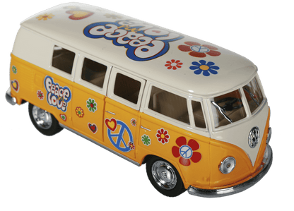 Metal model car with pull back, VW T1 Bus 1962 -,