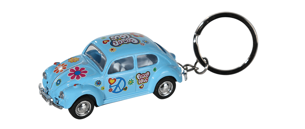 Keychain, model car with pull back,