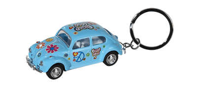Keychain, model car with pull back,