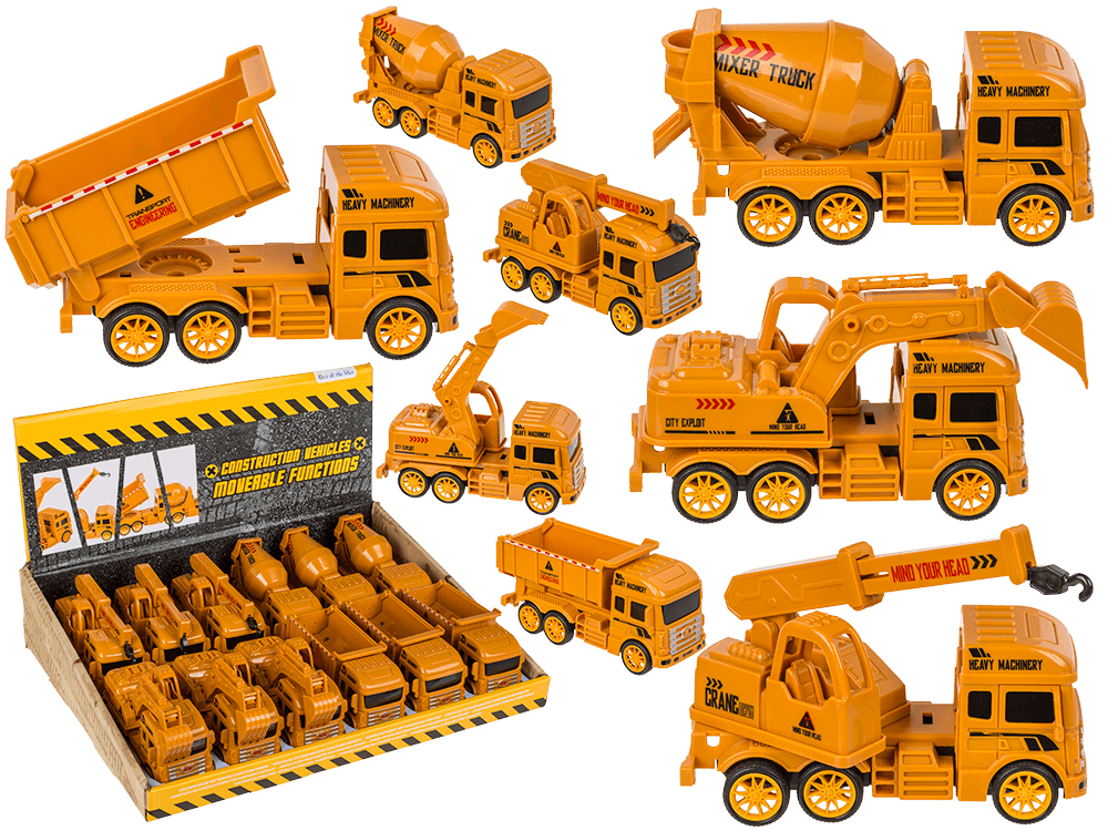 Construction Vehicles with moveable functions,