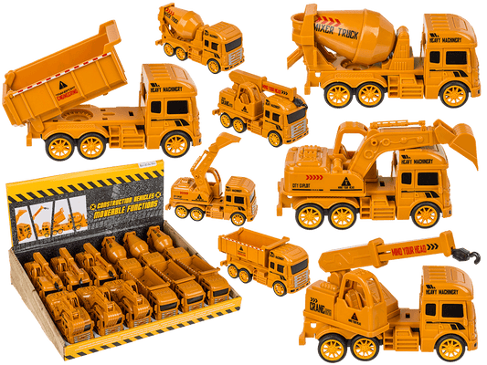 Construction Vehicles with moveable functions,