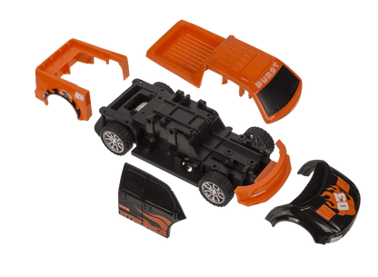 Burst car with pull back, 12,6 cm,