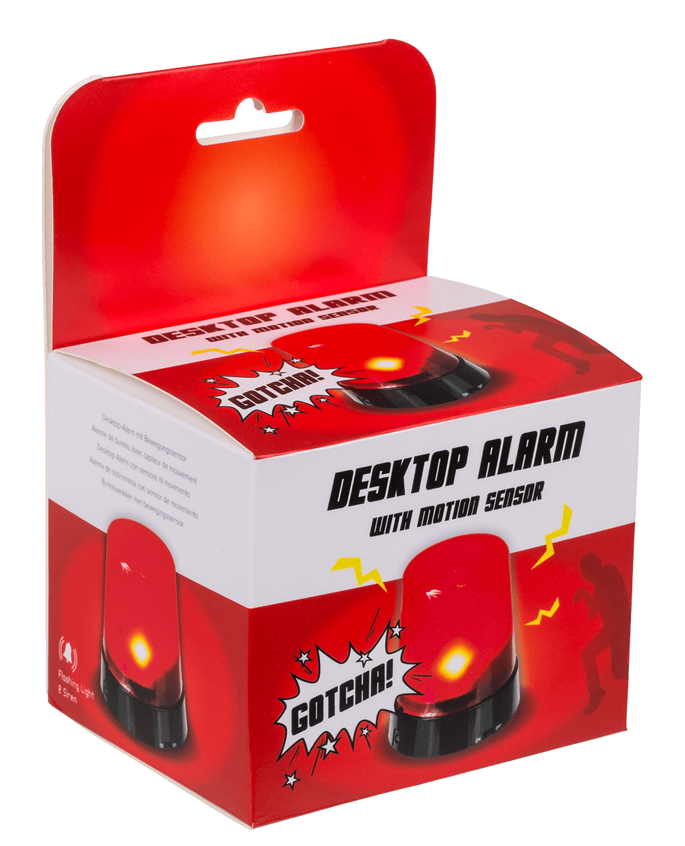 Desktop Alarm with motion sensor, ca. 10,5 cm,